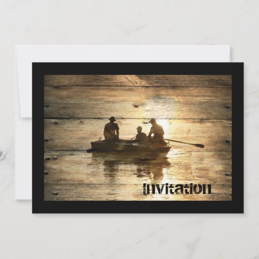 Visserij op kanoevers van het meer van het primair kaart (Voorkant)