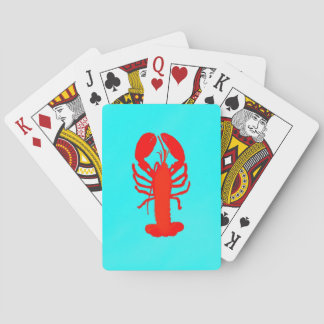 visserij op koraalblauwe oceaan pokerkaarten