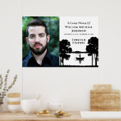 Visserij op maat gemaakte foto-herdenkingsdienst poster (Keuken)