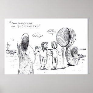 visserij op mannen poster