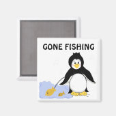 Visserij Pinguïn Magneet (Voorkant / Achterkant)