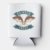 Visserij regenboogforel blikjeskoeler (Voorkant)