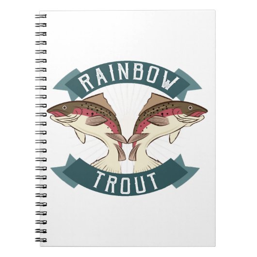 Visserij regenboogforel notitieboek (Voorkant)