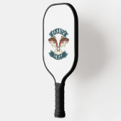 Visserij regenboogforel pickleball paddle (Links)
