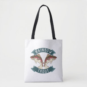 Visserij regenboogforel tote bag