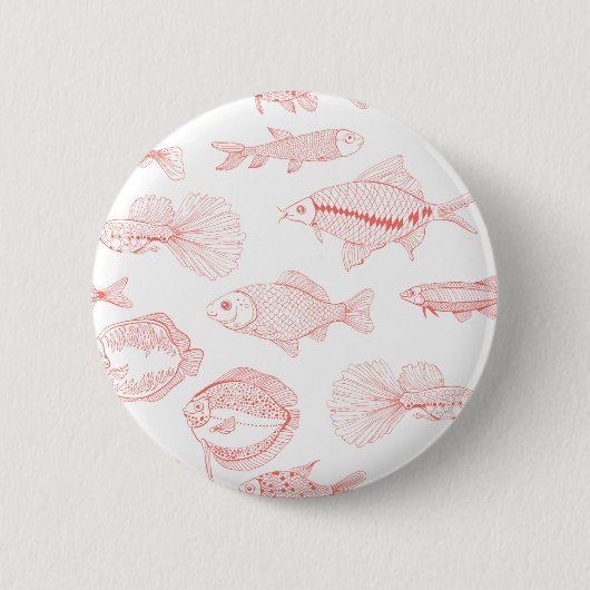 Visserij Ronde Button 5,7 Cm (Voorkant)