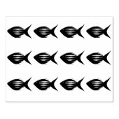 Visserij Rubberstempel (Afrduk)