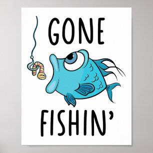 Visserij-shirt Meisjes Jongens Peuter Jongens Grap Poster