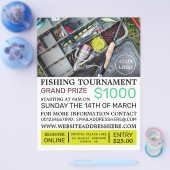 Visserij Tackle Box, Visserij Toernooi Evenement  Flyer (Enkel)