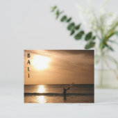 Visserij tegen de zon briefkaart (Staand voorkant)