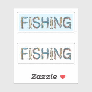 Visserij Tekst Sticker