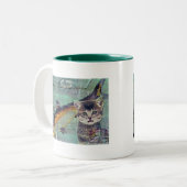 Visserij Tweekleurige Koffiemok (Voorkant links)