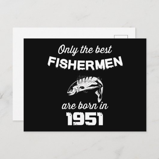 visserij+vis, visser+verjaardag, grappenmaakvis+vi briefkaart (Voorkant / Achterkant)