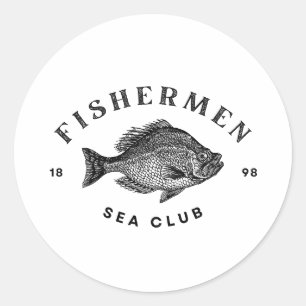 Visserij Zee Club Ronde Sticker