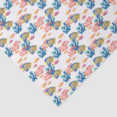 Visserij, Zee in de oceaan, koralen, Waterverf Tissuepapier (Detail)