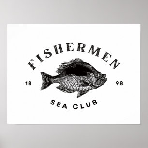 Visserij Zeeclub Poster