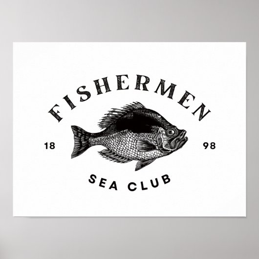 Visserij Zeeclub Poster (Voorkant)