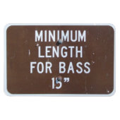 Visserijbord, minimale lengte baars magneet (Horizontaal)