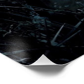 Visserijbrug van de Dnieper met riet Perfect Poster (Hoek)