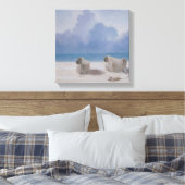 Visserijdugout Kilifi 2012 Canvas Afdruk (Insitu (Slaapkamer))