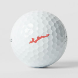 Visserijeiland Classic Logo Golf Balls - Roze Golfballen