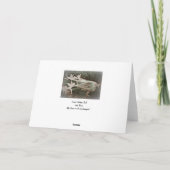 Visserijen op zee (gnome) feestdagen kaart (Achterkant)