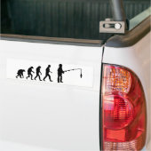 visserijevolutie bumpersticker (Op Truck)