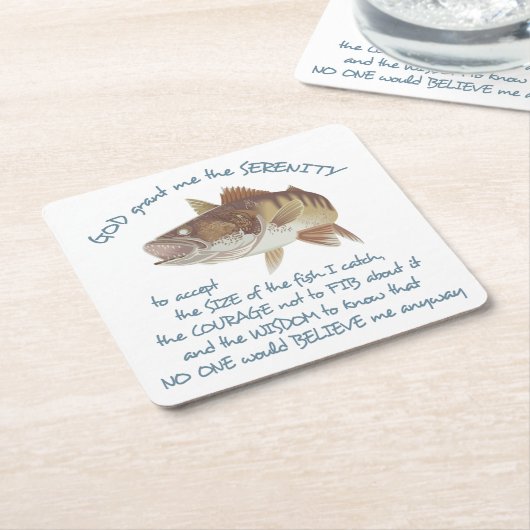 Visserijgebed Kartonnen Onderzetters (Schuin)