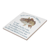 Visserijgebed Tegeltje (Zijkant)