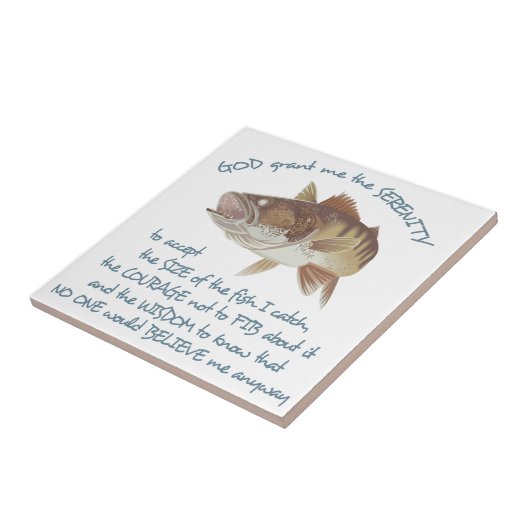 Visserijgebed Tegeltje (Zijkant)