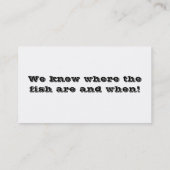 Visserijgids Steelhead Trout Season Visitekaartje (Achterkant)