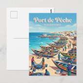 Visserijhaven Mauritanië Briefkaart (Voorkant / Achterkant)