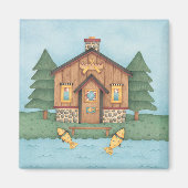 Visserijhut Magneet (Voorkant)