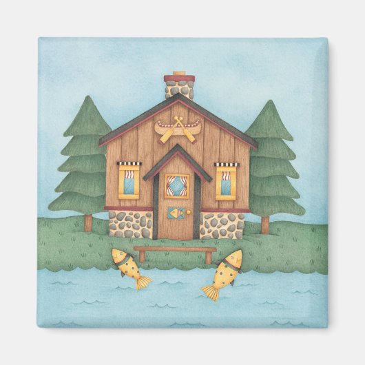 Visserijhut Magneet (Voorkant)