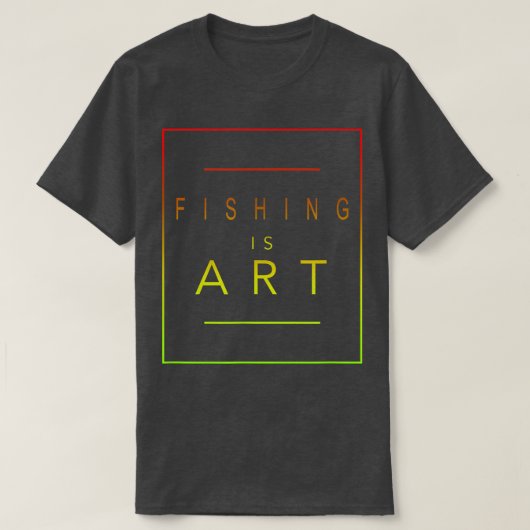 VisserijIs ArtFishermanAesthetische hobby T-shirt (Design voorkant)