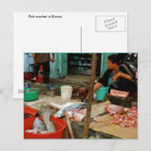 Visserijmarkt Kalimantan bij Pangkalanbun Briefkaart (Voorkant / Achterkant)