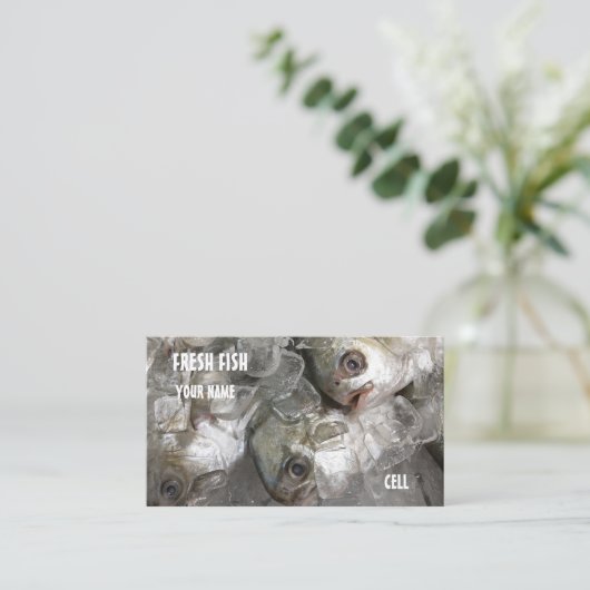 Visserijmarkt Visitekaartje (Staand voorkant)