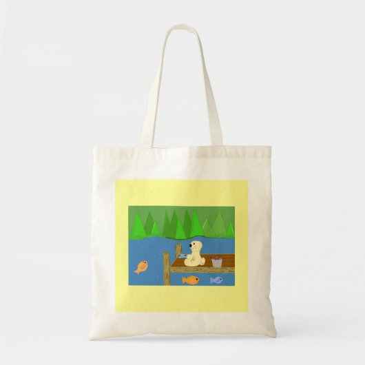 Visserijscene Tote Bag (Voorkant)