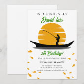 visserijtoernooi Verjaardag Kaart (Voorkant / Achterkant)