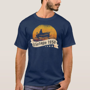 Visserijvaartuig F, geboren in 1950 Birthday Fishi T-shirt