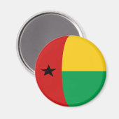 Visserijvlag Magnet van Guinee-Bissau (Voorkant / Achterkant)