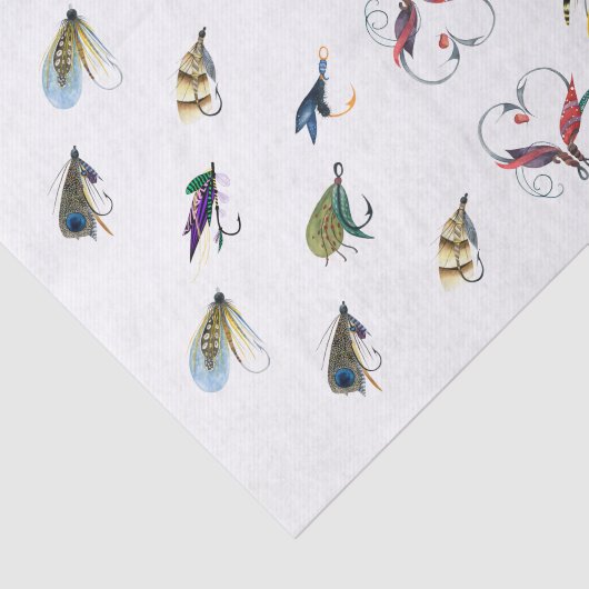 Visserijvliegen Tissuepapier (Detail)