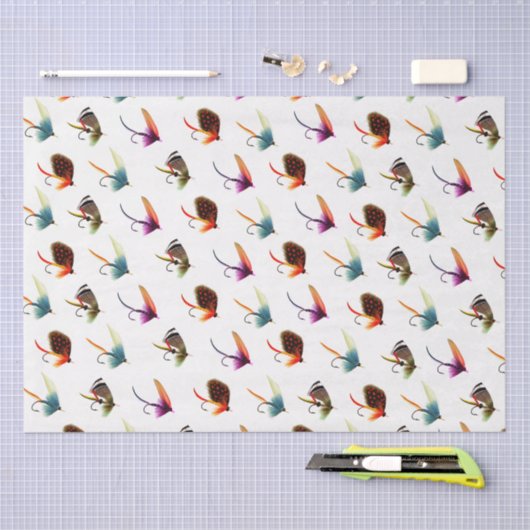 Visserijvliegen Tissuepapier (Craft)