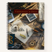 Visserman’s Deck Aangepast Spiraal Notebook Notitieboek (Voorkant)