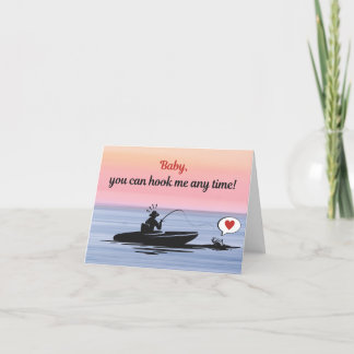 Visserman's Valentijnsdagkaart Feestdagen Kaart