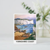 Vissers aan de kust van yorkshire, schilderij, ku briefkaart (Staand voorkant)