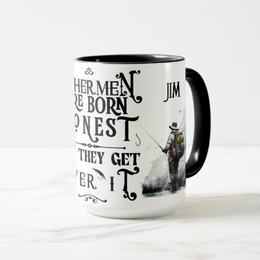 "Vissers..." Aanpasbaar Mok (Voorkant rechts)