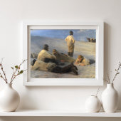 Vissers bij Skagen Beach, P.S. Krøyer, Kunst Poster