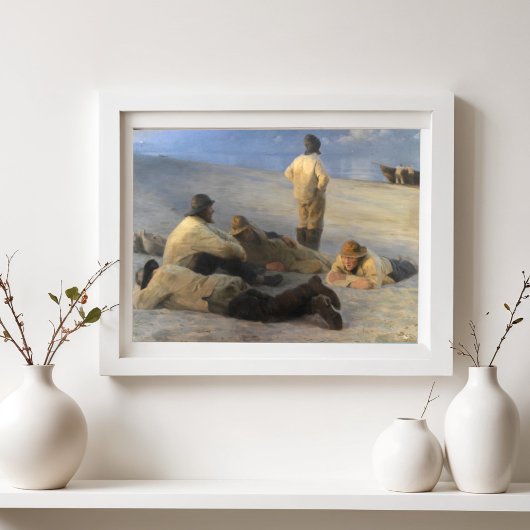 Vissers bij Skagen Beach, P.S. Krøyer, Kunst Poster