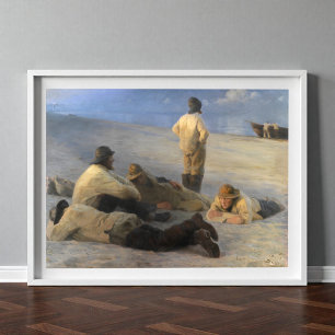 Vissers bij Skagen Beach, P.S. Krøyer, Kunst Poster